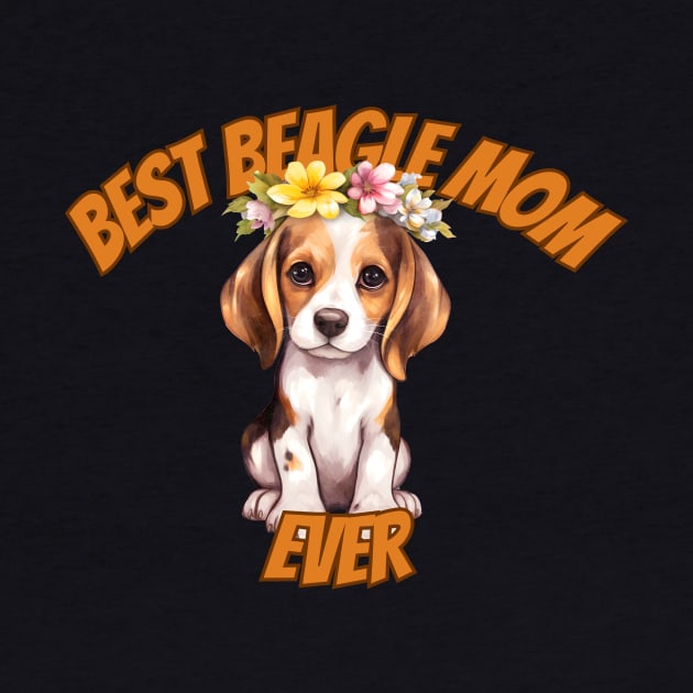 beagle mom, beagle dog, funny gifts for dog lovers by Soudeta